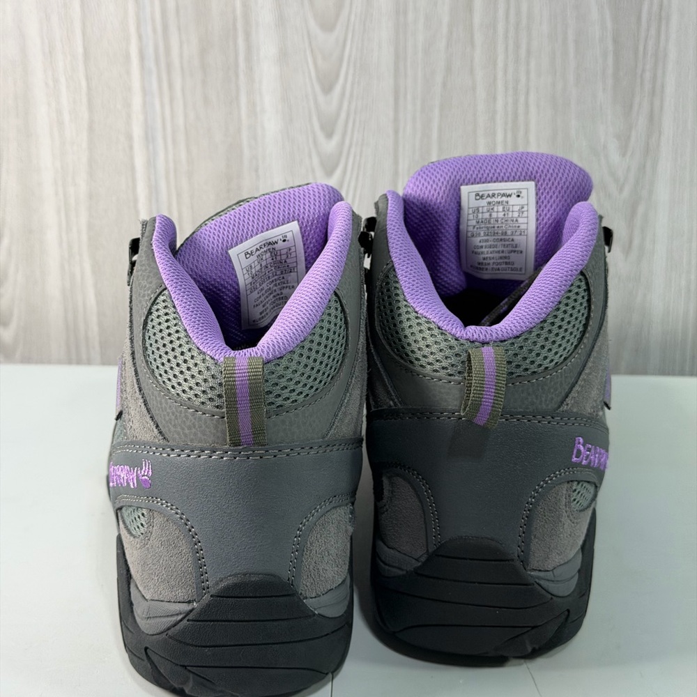 Bearpaw Corsica Women's Waterproof Hiking Winter Boots Size‎ 10 M Gray Purple - Picture 4 of 8